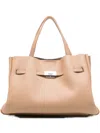 Dkny Buckle-fastening Tote Bag In Red