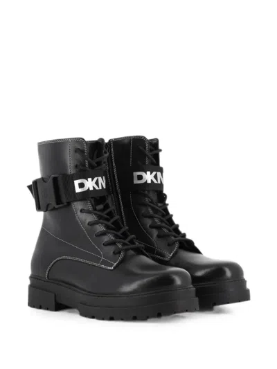 Dkny Kids' Buckle-strap Ankle Boots In Multi