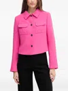 Dkny Button Flap-pocket Jacket In Pink