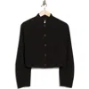 Dkny Button Front Cropped Jacket In Black