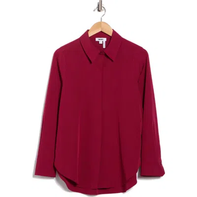 Dkny Button-up Shirt In Purple
