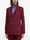 Dkny Buttoned Blazer In Red