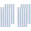 Dkny Cabana Stripe 4-piece Beach Towel Set In Celestial Blue