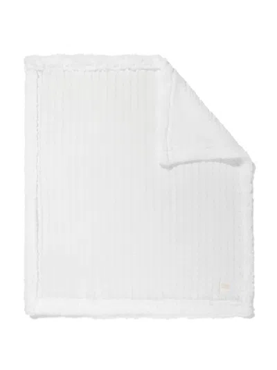 Dkny Cable-knit Blanket In White