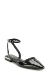 Dkny Cacia Ankle Strap Flat In Black