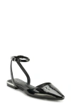 Dkny Cacia Ankle Strap Flat In Black