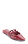 Dkny Cahana Mary Jane Pointed Toe Mule In Ruby Red