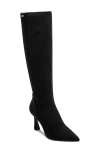 Dkny Cainon Pointed Toe Knee High Boot In Black