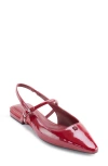 Dkny Cairo Slingback Flat In Ruby Red