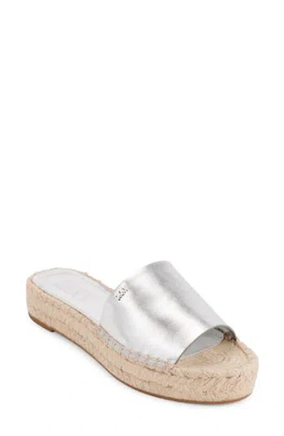 Dkny Camillo Platform Slide Sandal In White