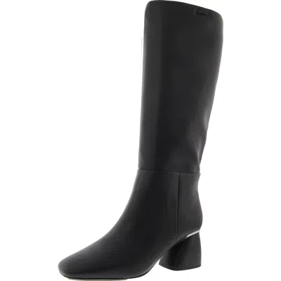 DKNY CANA WOMENS ZIPPER FAUX LEATHER KNEE-HIGH BOOTS