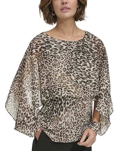 Dkny Cape Top In Brown