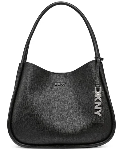 Dkny Capri Large Hobo In Black