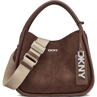 Dkny Capri Large Hobo In Brown