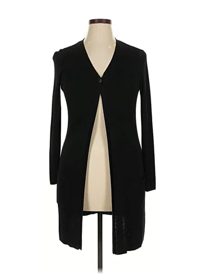 Pre-owned Dkny Cardigan Sweater In Black