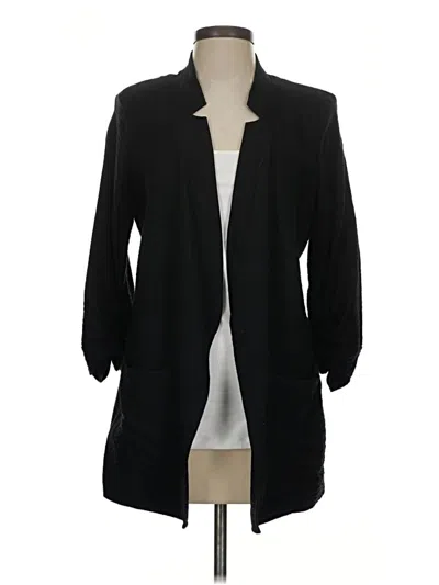 Pre-owned Dkny Cardigan Sweater In Black