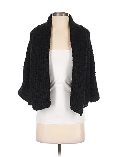 Pre-owned Dkny Cardigan Sweater In Black