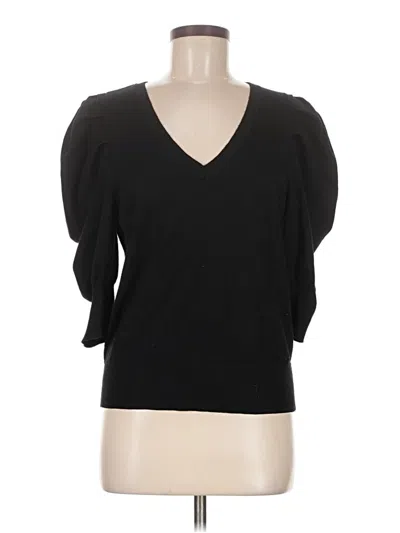 Pre-owned Dkny Cardigan Sweater In Black