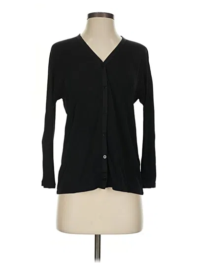 Pre-owned Dkny Cardigan Sweater In Black