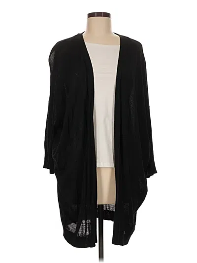 Pre-owned Dkny Cardigan Sweater In Black