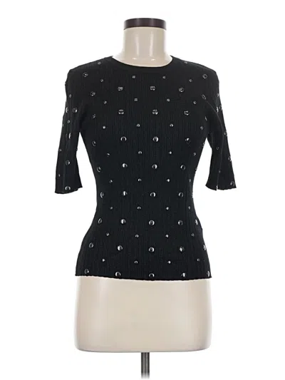 Pre-owned Dkny Cardigan Sweater In Black
