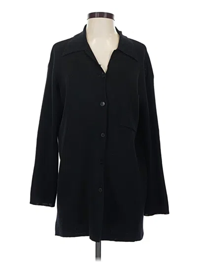 Pre-owned Dkny Cardigan Sweater In Black