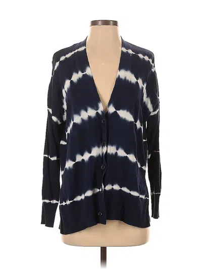 Pre-owned Dkny Cardigan Sweater In Blue