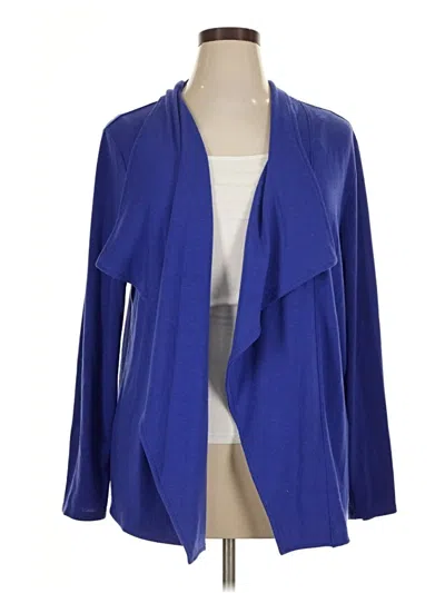 Pre-owned Dkny Cardigan Sweater In Blue