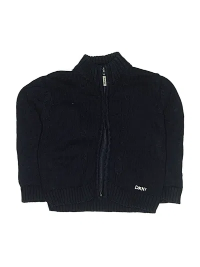 Pre-owned Dkny Kids' Cardigan Sweater In Blue