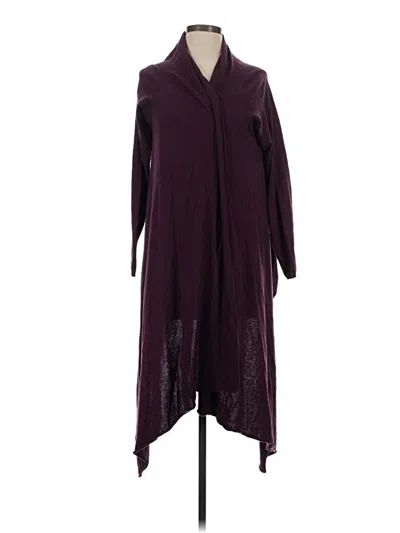 Pre-owned Dkny Cardigan Sweater In Burgundy