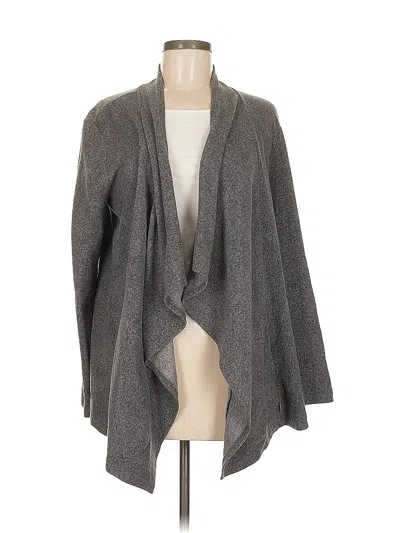 Pre-owned Dkny Cardigan Sweater In Gray
