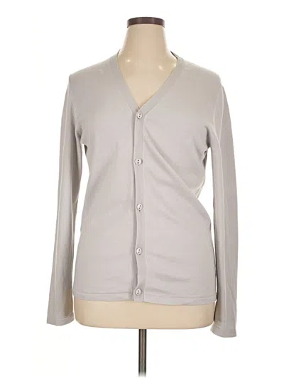 Pre-owned Dkny Cardigan Sweater In Gray