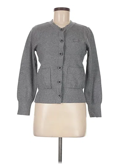 Pre-owned Dkny Cardigan Sweater In Gray