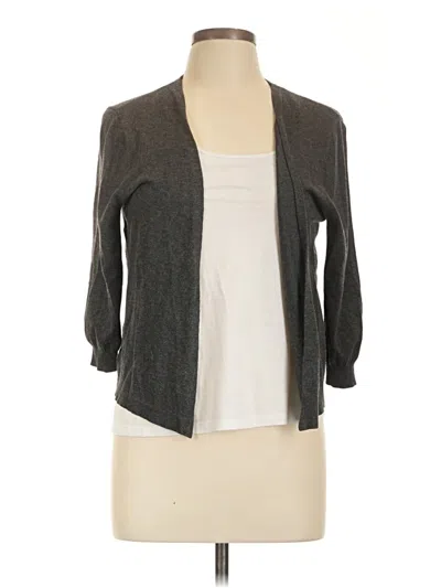 Pre-owned Dkny Cardigan Sweater In Gray