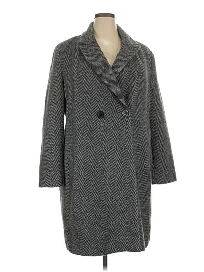 Pre-owned Dkny Cardigan Sweater In Gray