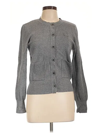 Pre-owned Dkny Cardigan Sweater In Gray