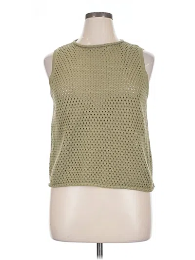 Pre-owned Dkny Cardigan Sweater In Green