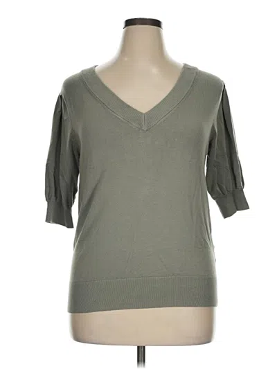 Pre-owned Dkny Cardigan Sweater In Green