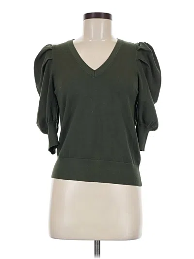 Pre-owned Dkny Cardigan Sweater In Green