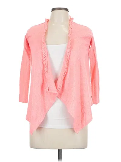 Pre-owned Dkny Cardigan Sweater In Pink