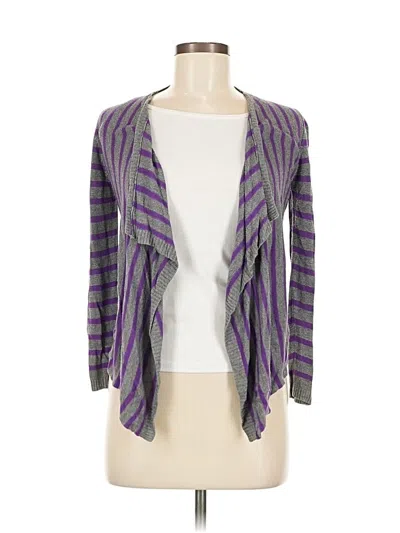 Pre-owned Dkny Cardigan Sweater In Purple