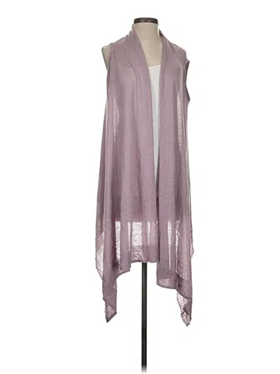 Pre-owned Dkny Cardigan Sweater In Purple