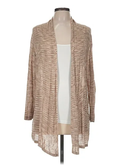 Pre-owned Dkny Cardigan Sweater In Tan