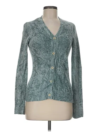 Pre-owned Dkny Cardigan Sweater In Teal