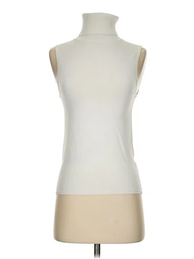 Pre-owned Dkny Cardigan Sweater In White