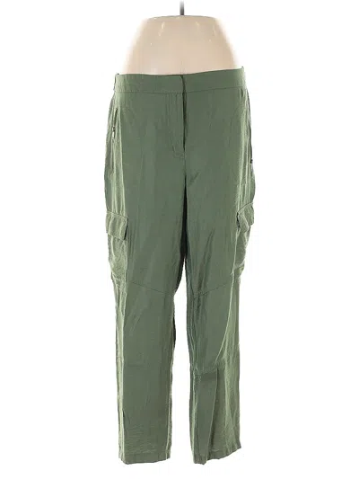 Pre-owned Dkny Cargo Pants In Green