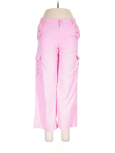 Pre-owned Dkny Cargo Pants In Pink