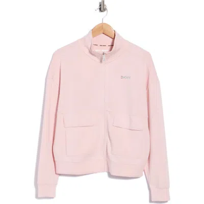 Dkny Cargo Pocket Mock Neck Jacket In Multi
