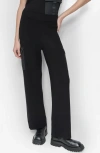 Dkny Cargo Sweater Pants In Black