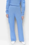 Dkny Cargo Sweater Pants In Blue Bell